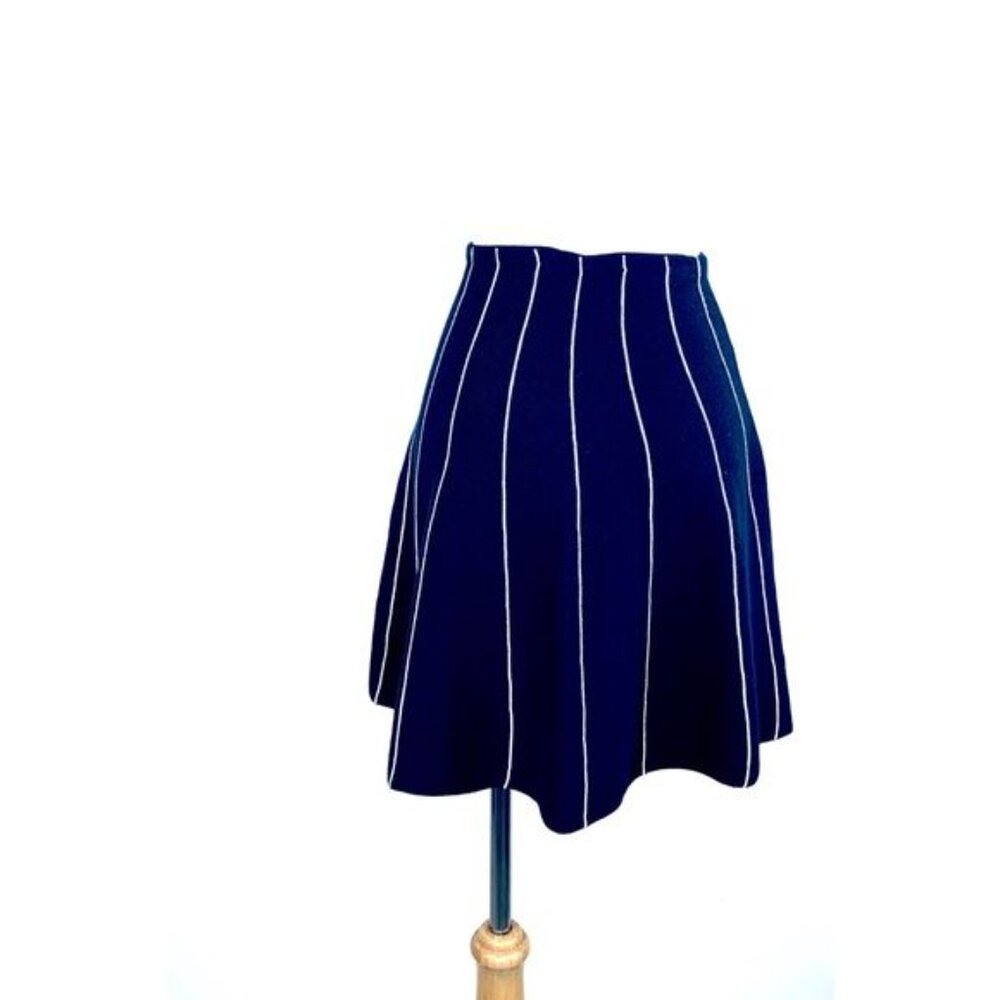 Harajuku Lolita Mini Skirt Knit A-line Skater Knit Japanese Designer Size S - Picture 4 of 11